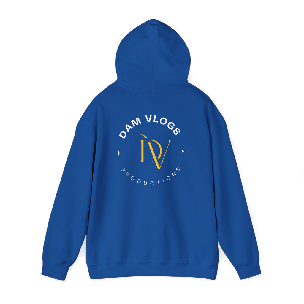 Dam Vlogs Back Logo Hoodie (Non-Embroidered)