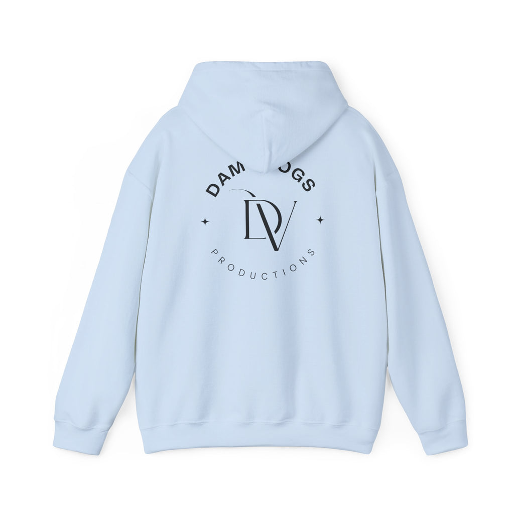 Dam Vlogs Back Logo Hoodie (Non-Embroidered)
