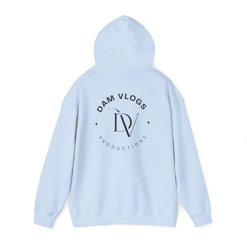 Dam Vlogs Back Logo Hoodie (Non-Embroidered)