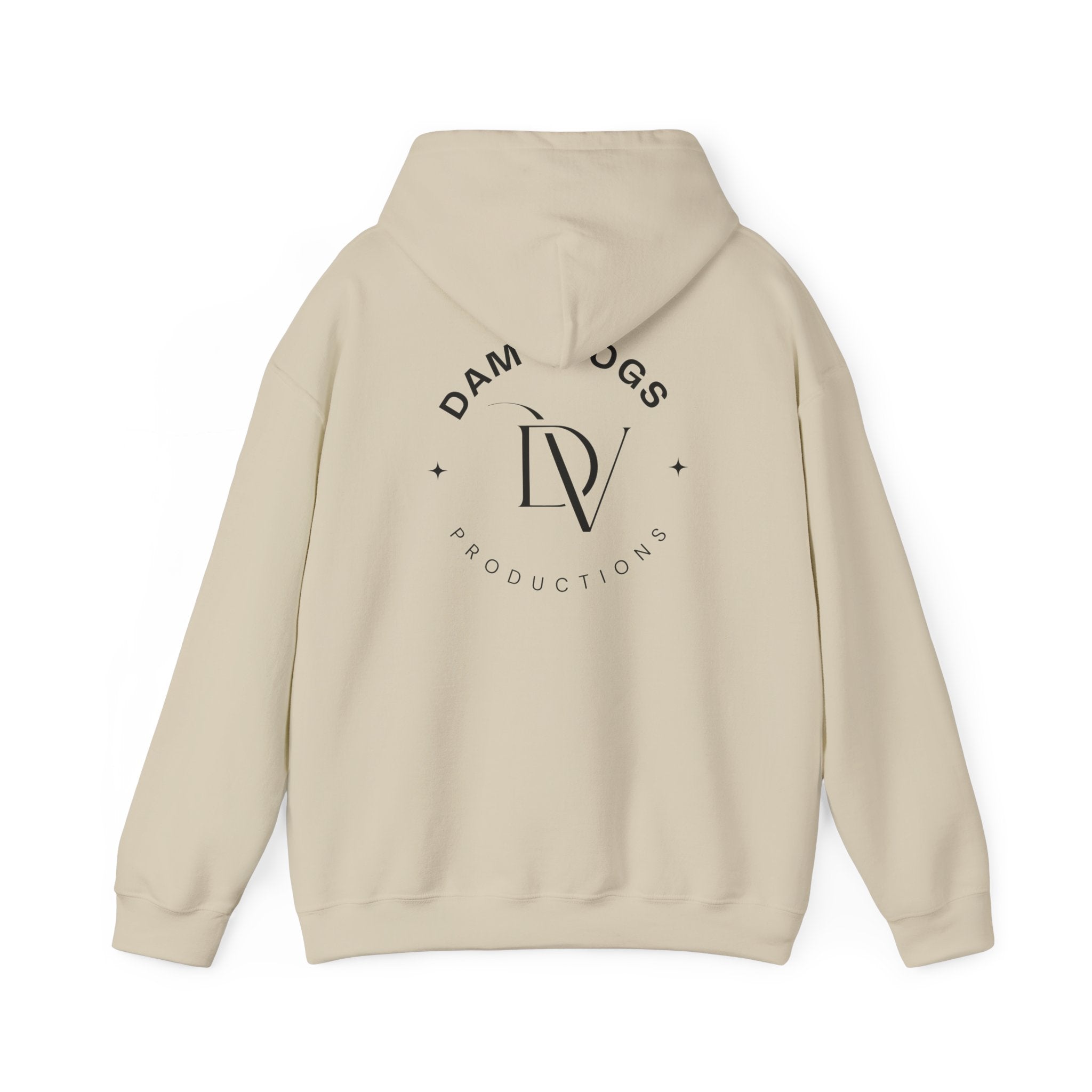 Dam Vlogs Back Logo Hoodie (Non-Embroidered)