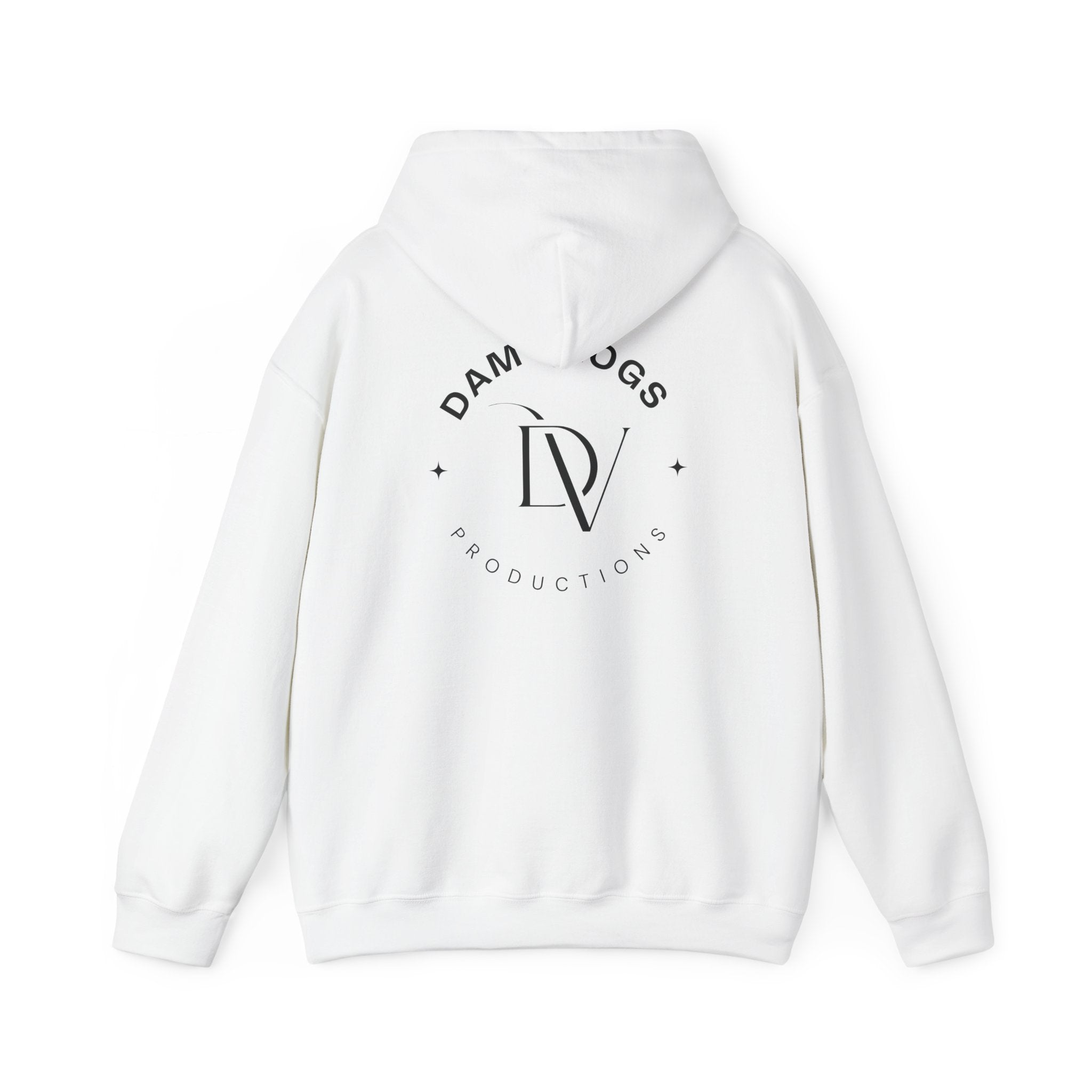 Dam Vlogs Back Logo Hoodie (Non-Embroidered)