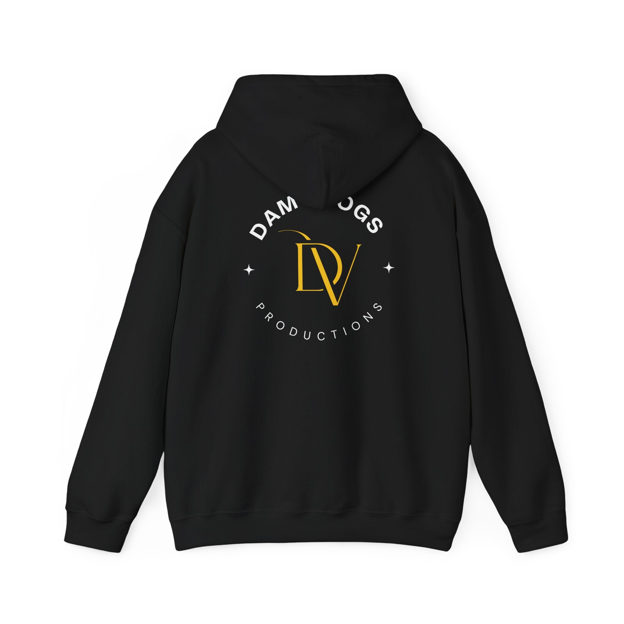 Dam Vlogs Back Logo Hoodie (Non-Embroidered)
