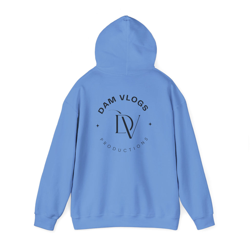 Dam Vlogs Back Logo Hoodie (Non-Embroidered)
