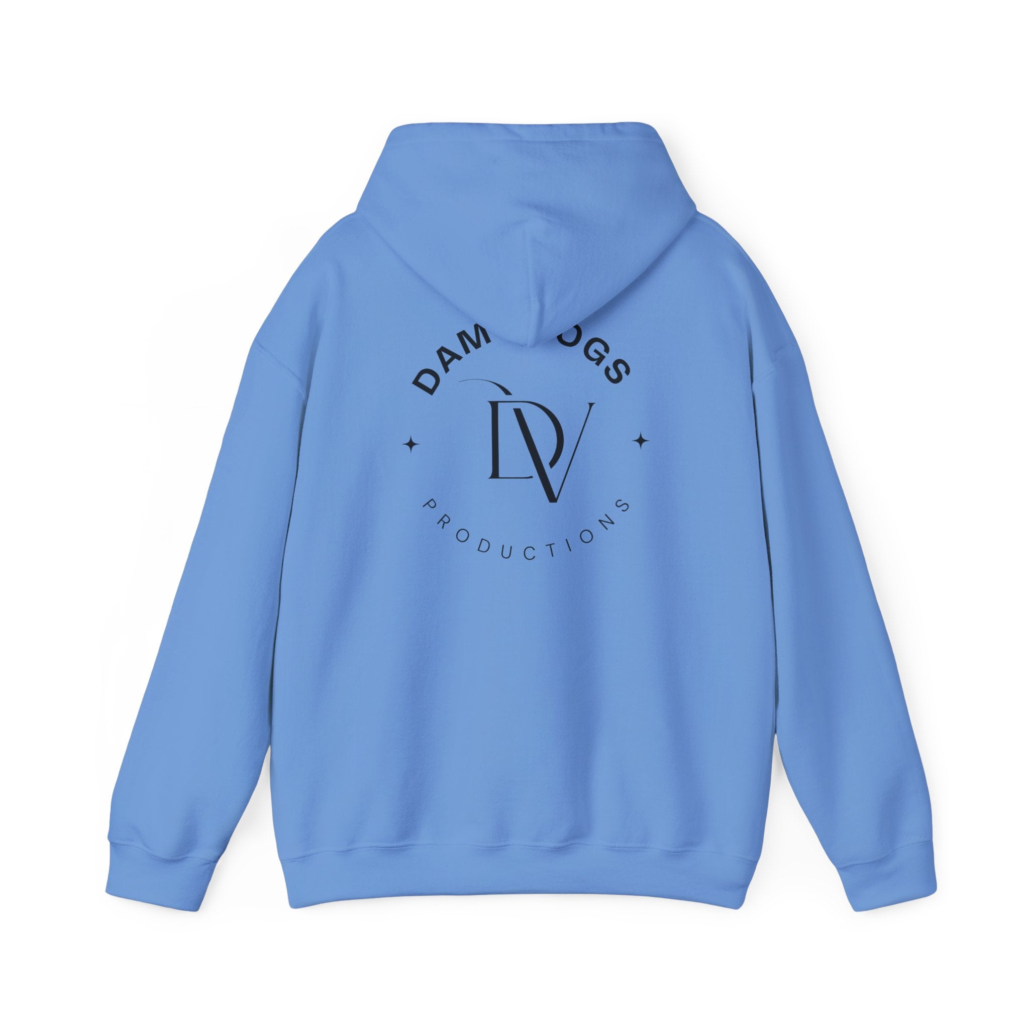 Dam Vlogs Back Logo Hoodie (Non-Embroidered)