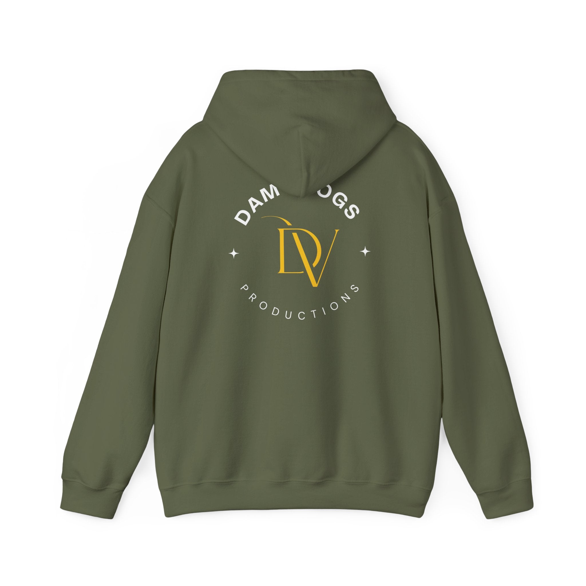 Dam Vlogs Back Logo Hoodie (Non-Embroidered)
