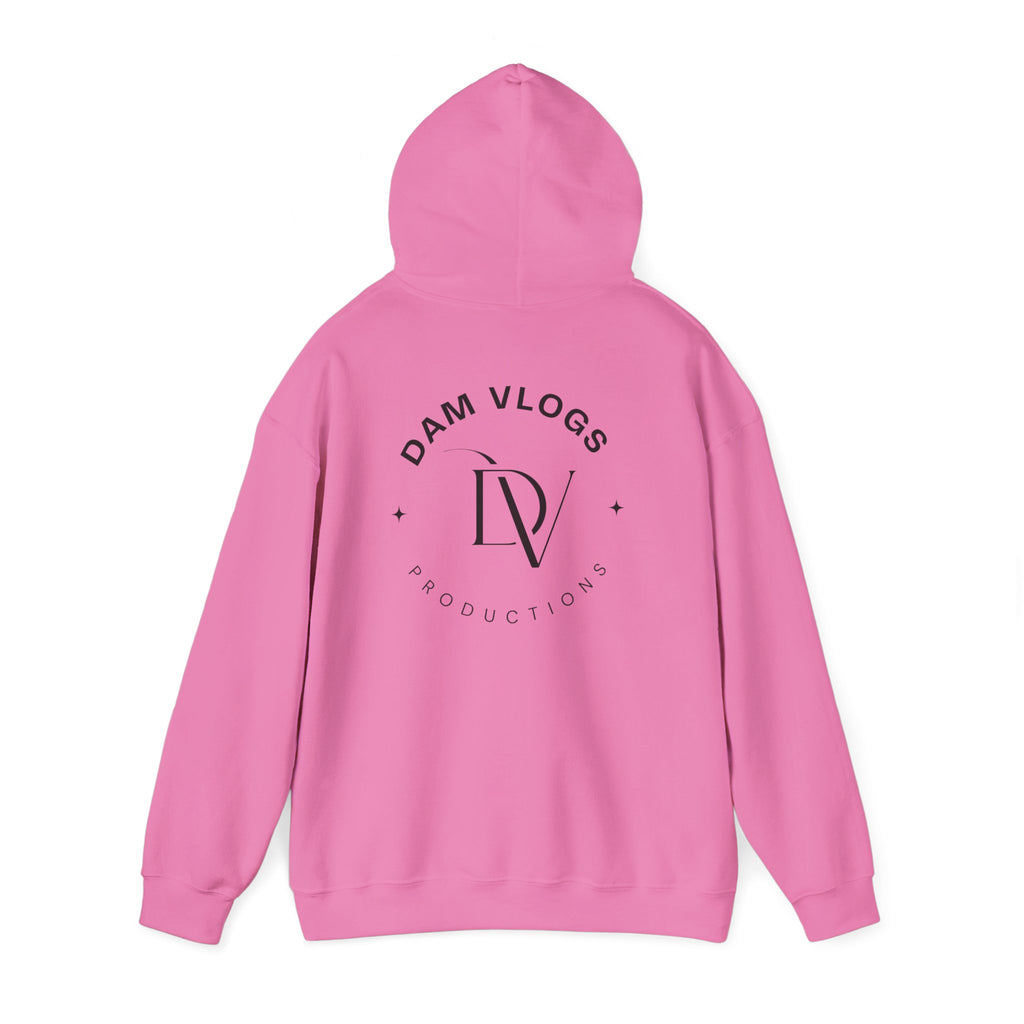 Dam Vlogs Back Logo Hoodie (Non-Embroidered)