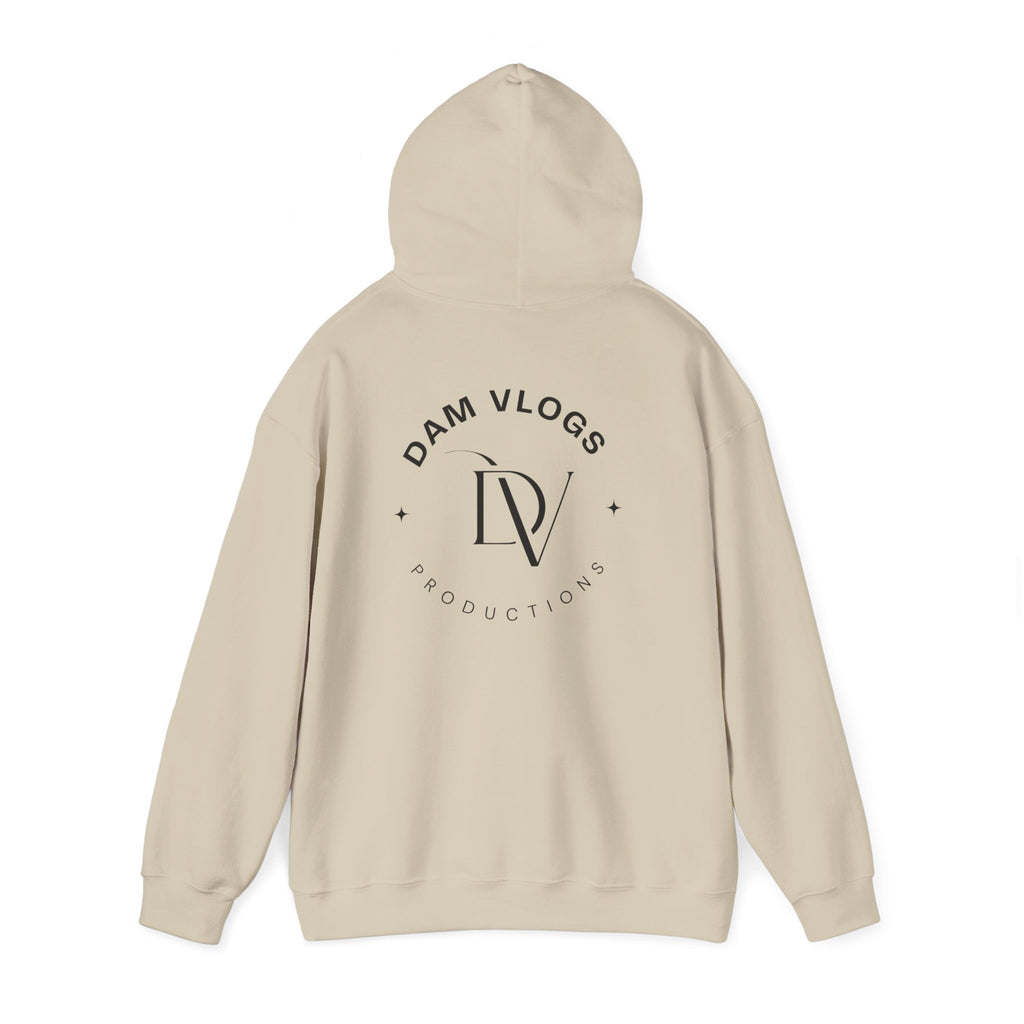 Dam Vlogs Back Logo Hoodie (Non-Embroidered)